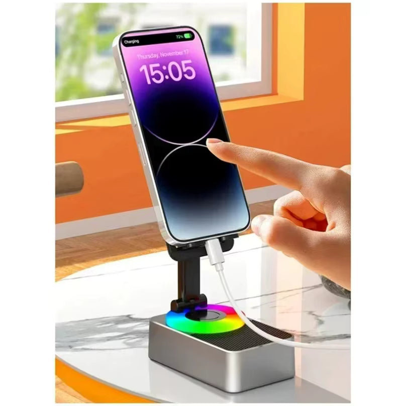 Wireless Bluetooth Speaker 5-in-1 Desktop Mobile Phone Holder